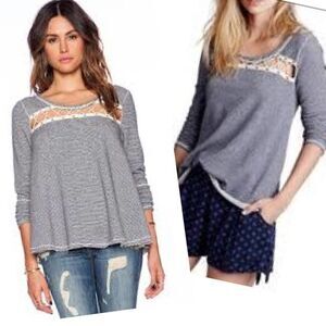 Free People Lacey Pullover Oversized Sweatshirt